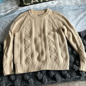 LL Bean signature cable knit sweater